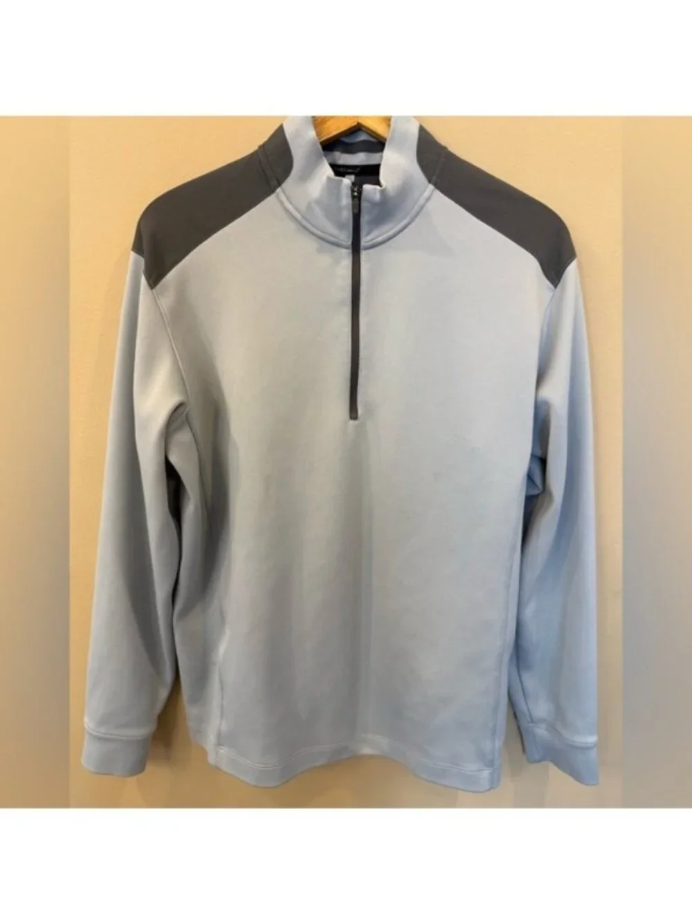 Nike Golf Tour Performance Pullover Shirt 1/4 Zip Size Medium Dri Fit Gray